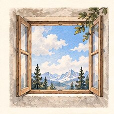 Illustration for “One Window Open”