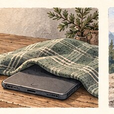 Illustration for “The Folded Screen”