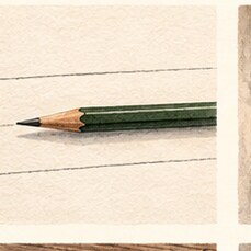 Illustration for “A Pencil Between Lines”