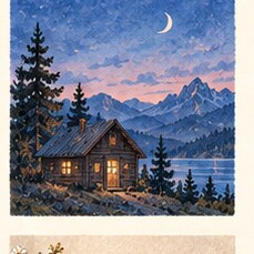Illustration for “The Slow Blue Hour”