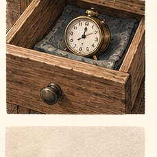 Illustration for “The Clock Set Aside”