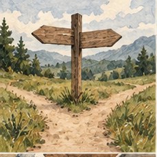 Illustration for “Choose the Route”