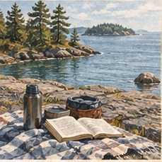 Illustration for “The Bench in Sunlight”